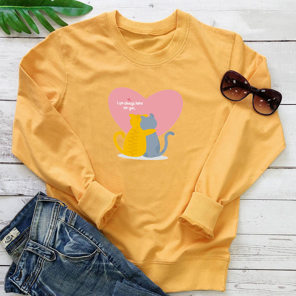 Embrace printed long sleeved hoodie