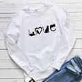 Cat Love Printed Hoodie